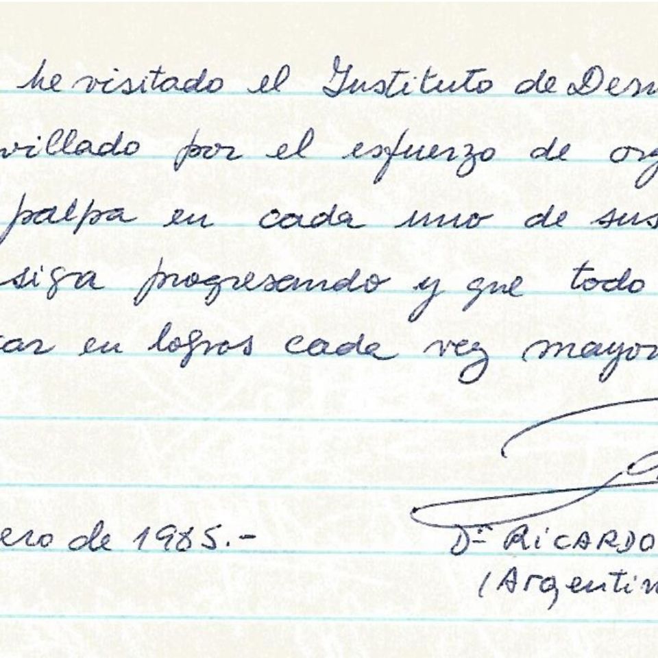 Dr. Ricardo Negroni 26 de Febrero 1985 Argentina